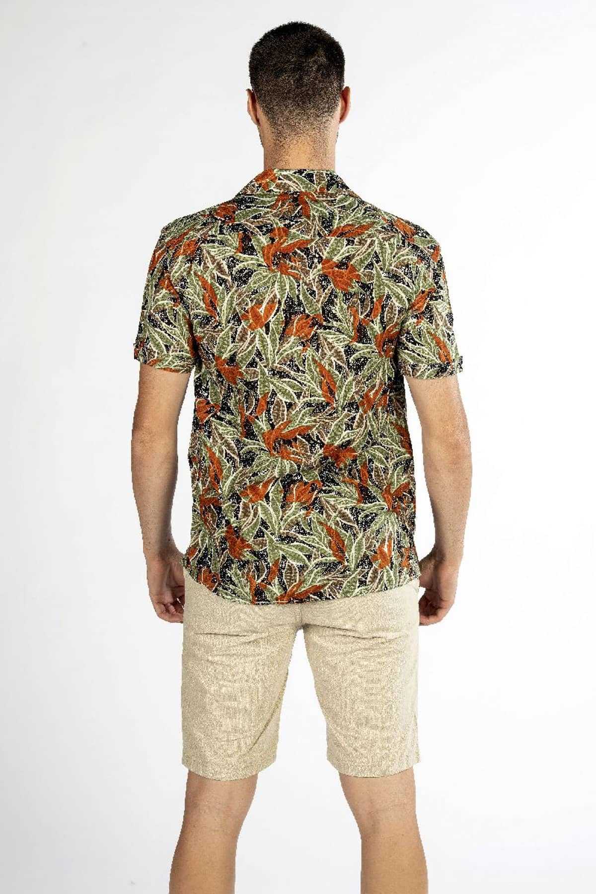 Camicia uomo hawaiana back