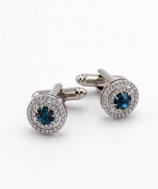 Gemelli a doppio giro di pietre swarovski