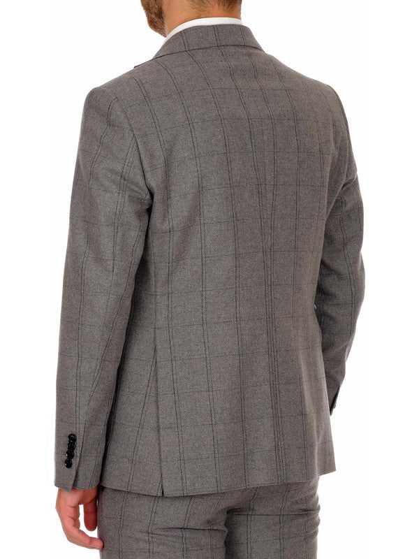 Giacca lana uomo monopetto due bottoni back