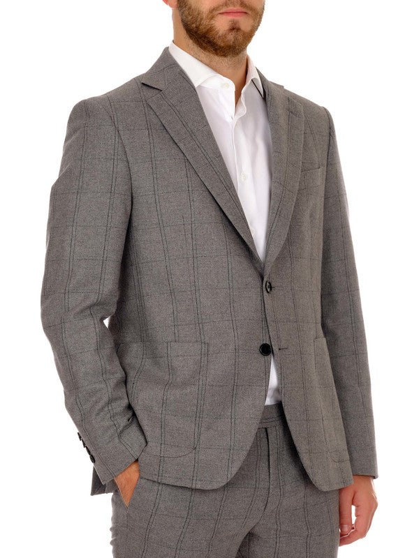 Giacca lana uomo monopetto due bottoni front