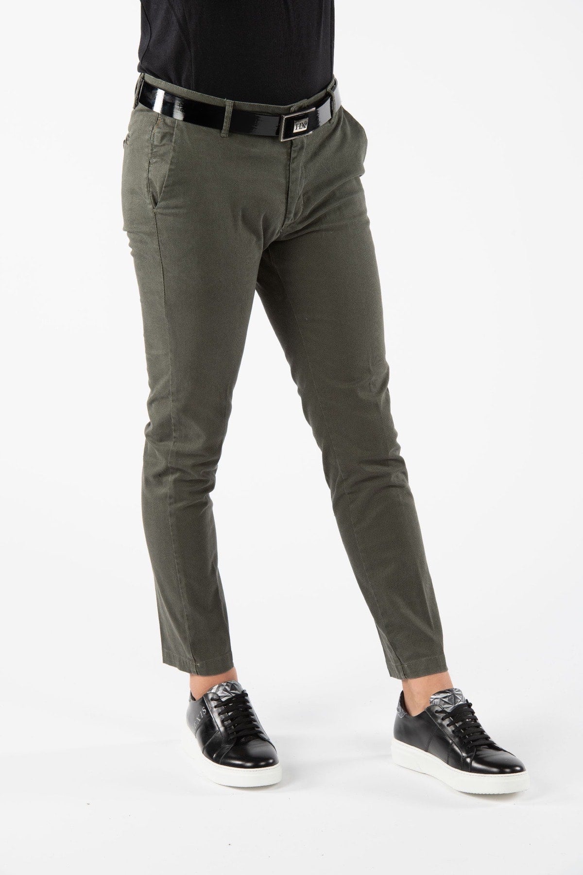 Pantalone hampstead in microtrama side