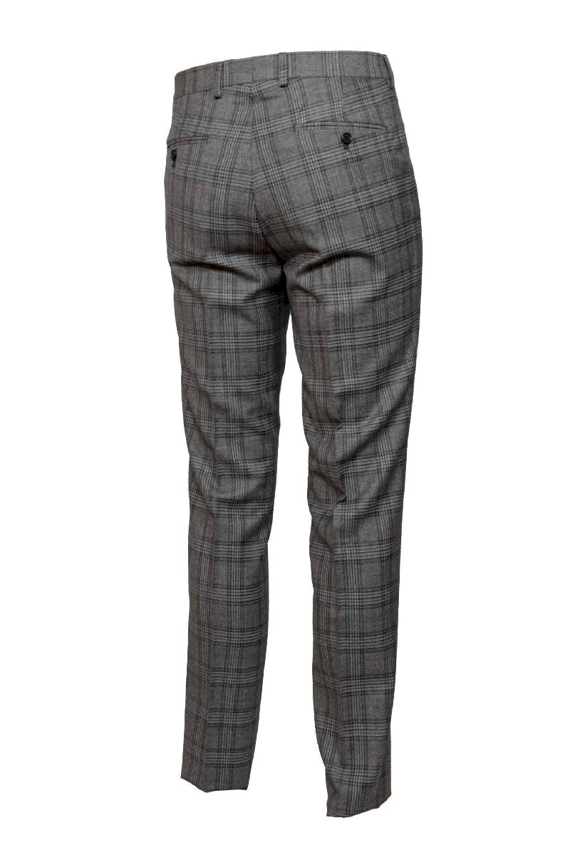 Pantalone in lana uomo principe di galles back