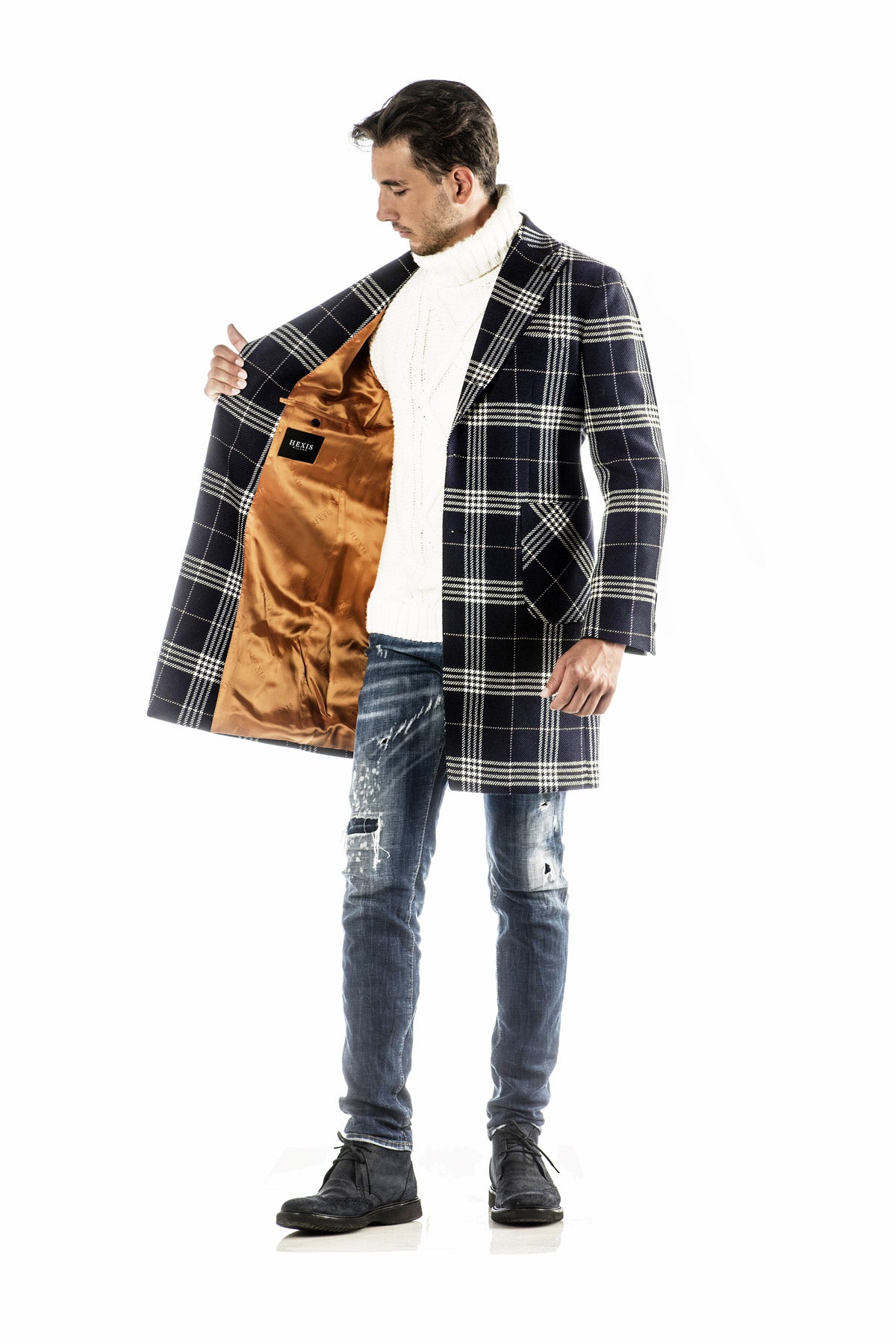 Cappotto Scozzese In Lana