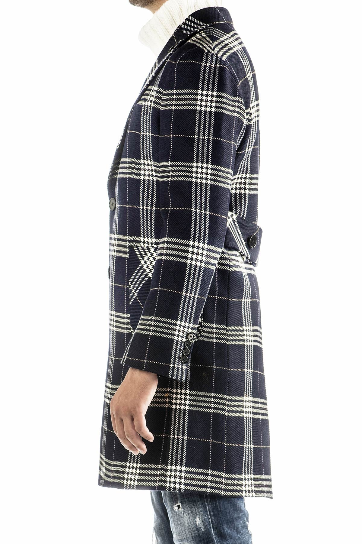 Cappotto Scozzese In Lana