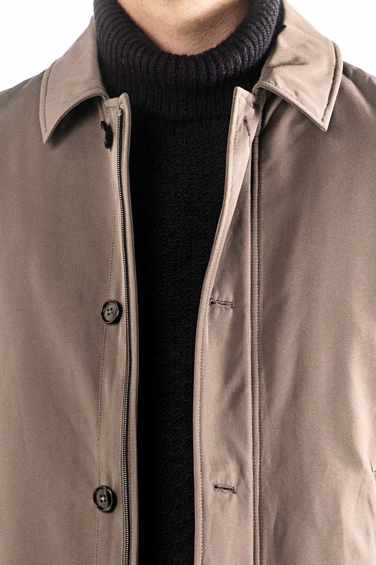 Strečový trenchkot s podšívkou