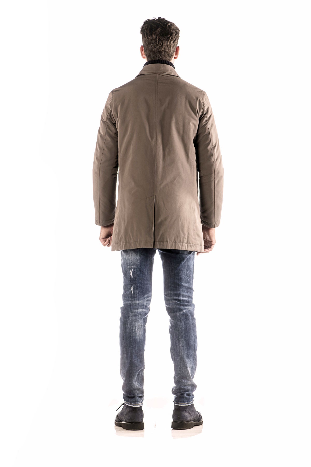 Strečový trenchkot s podšívkou