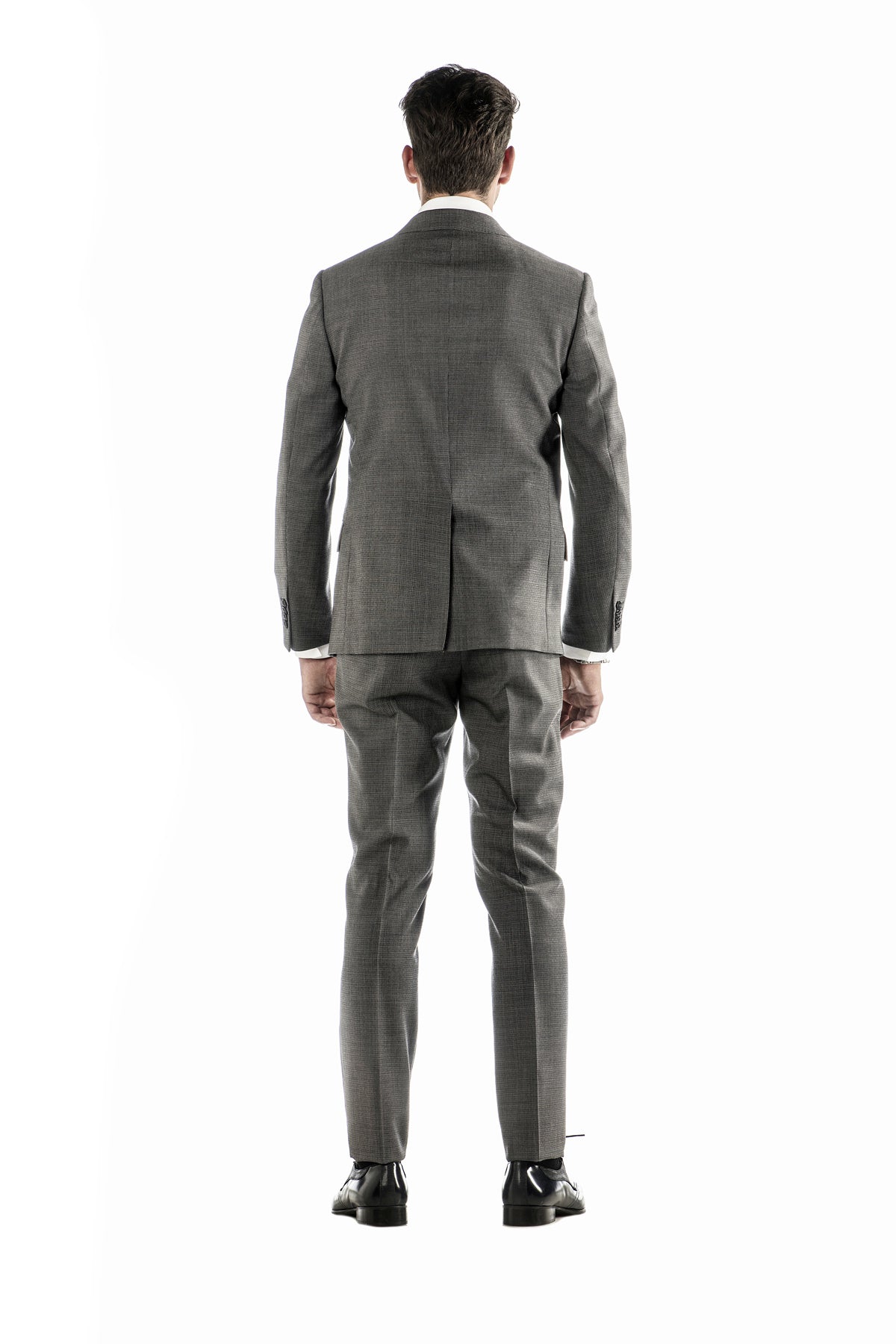 Pánský vlněný oblek Fantasia v šedé barvě