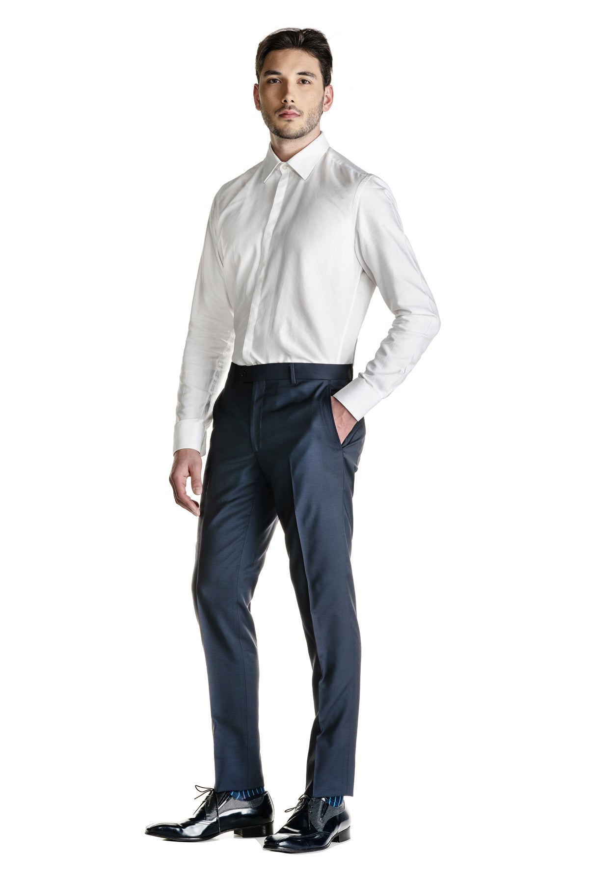 "Elio" Blue Tight Tuxedo