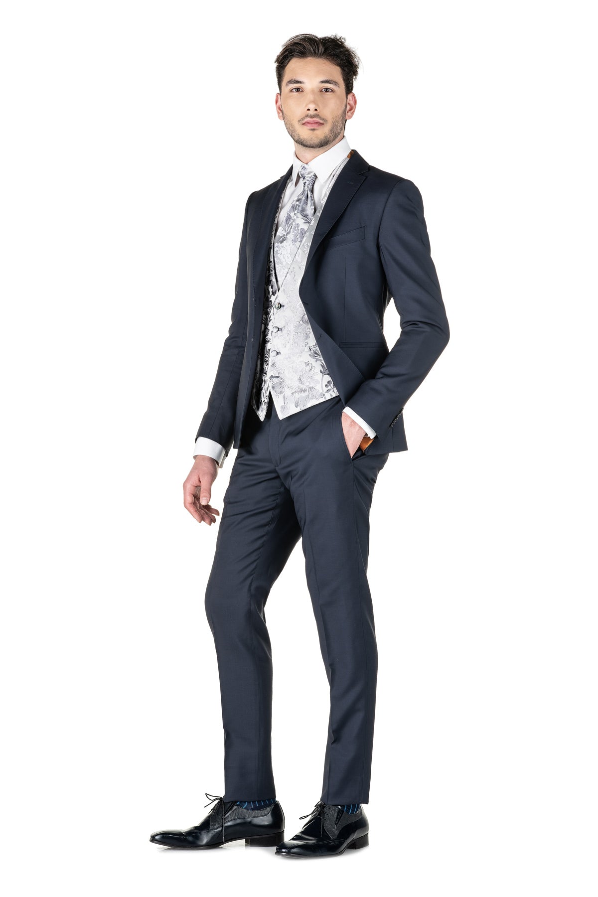 "Elio" Blue Tight Tuxedo