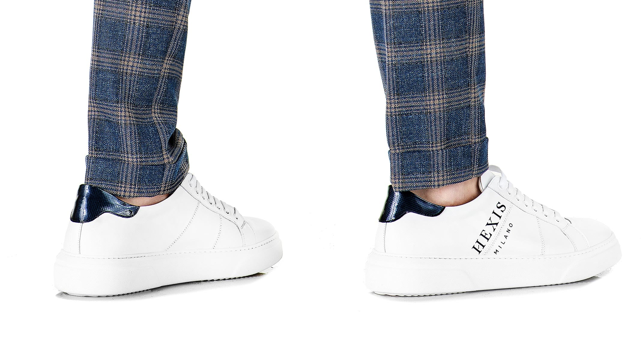 Sneakers Hexis in pelle Bianca