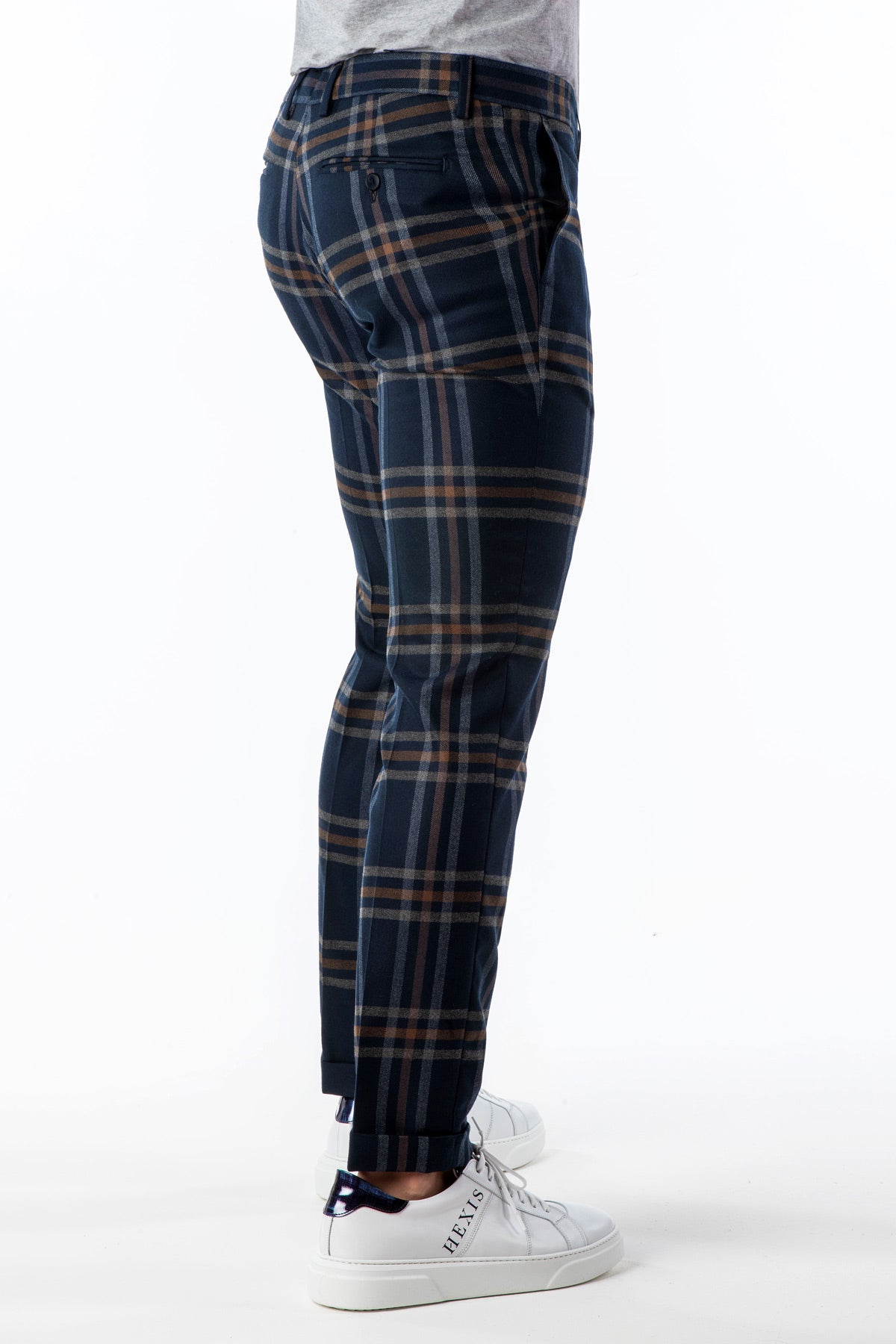 Pantalone slim Becontree a quadri