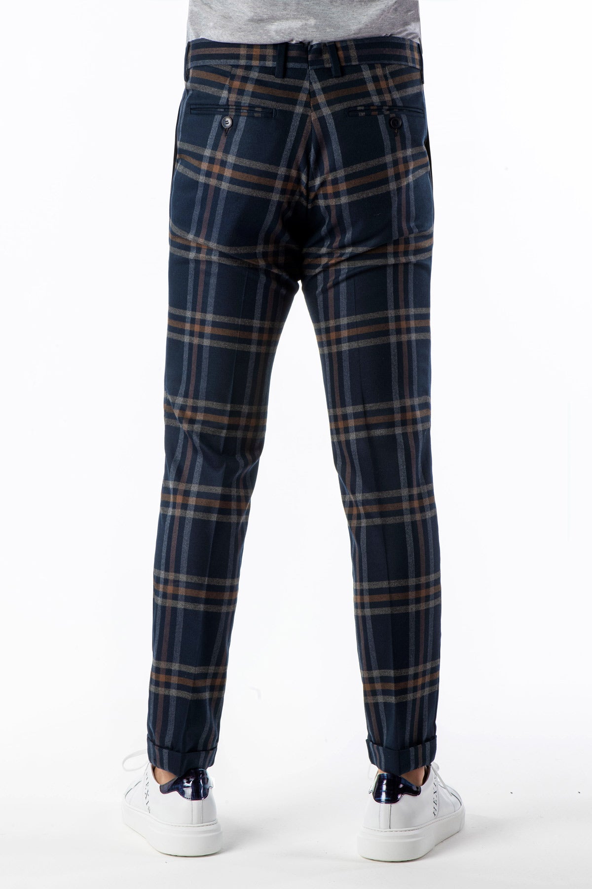 Pantalone slim Becontree a quadri