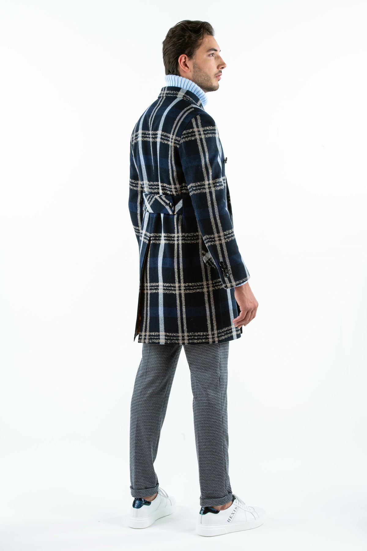 Dvouřadý kabát Igarka z přírodní vlny