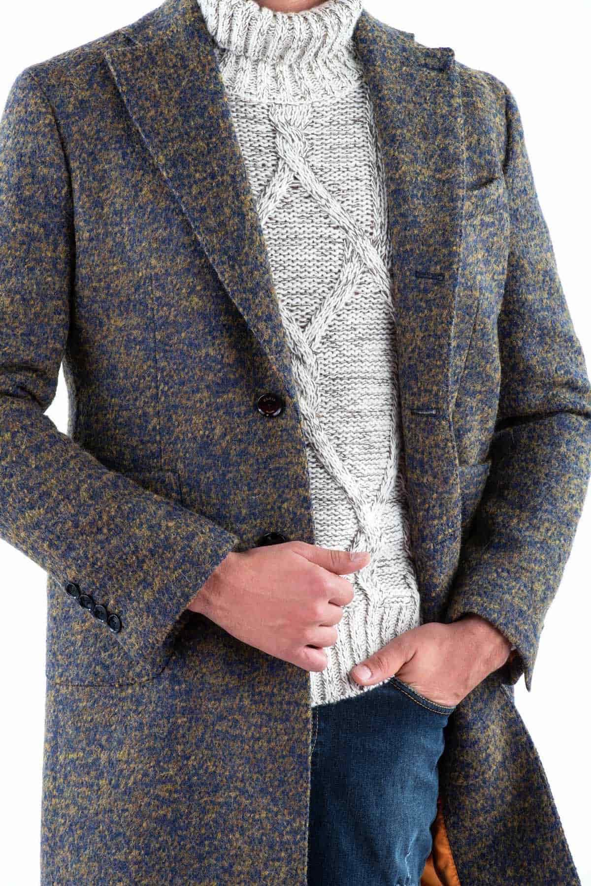 Kabát Magadan z přírodní vlny