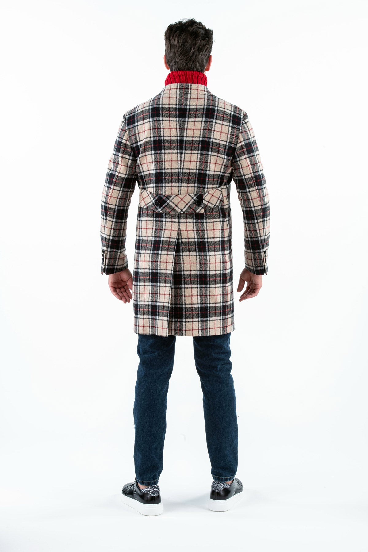 Cappotto Scozzese In Lana