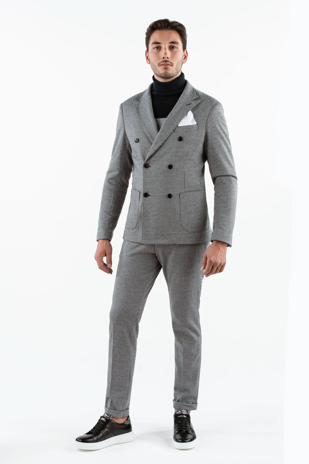 Trench Coat in Padded Stretch Nylon