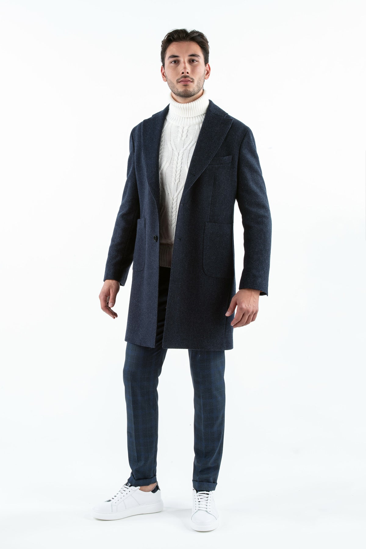 Cappotto Sartoriale tweed spigato