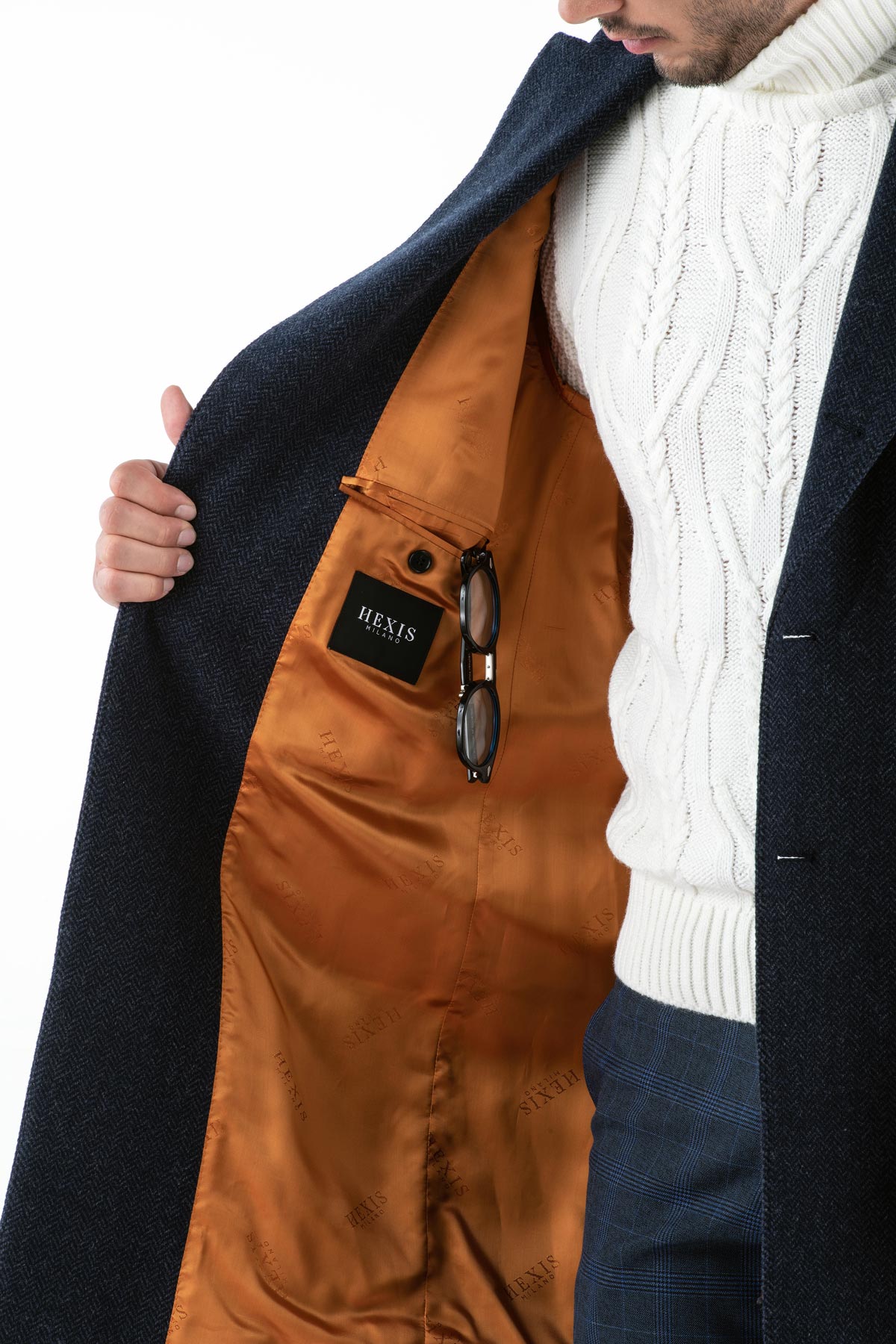 Cappotto Sartoriale tweed spigato