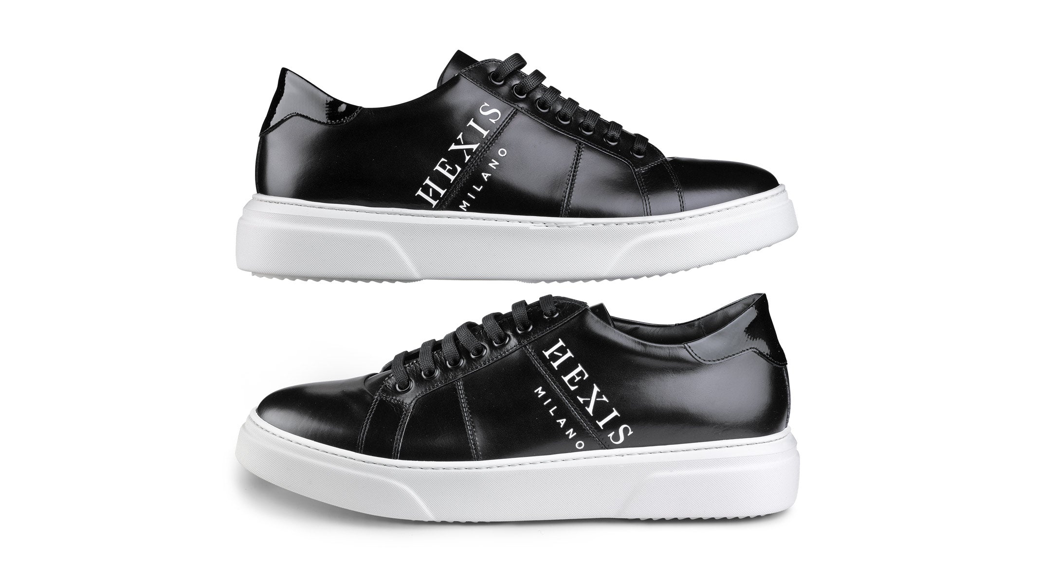 Sneakers Hexis in pelle Nera