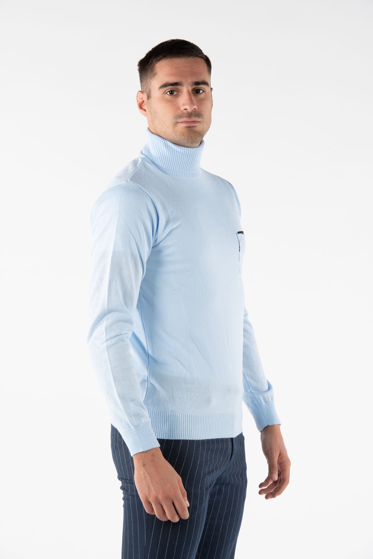 Phoenix Rolákový svetr s kapsou a nášivkami