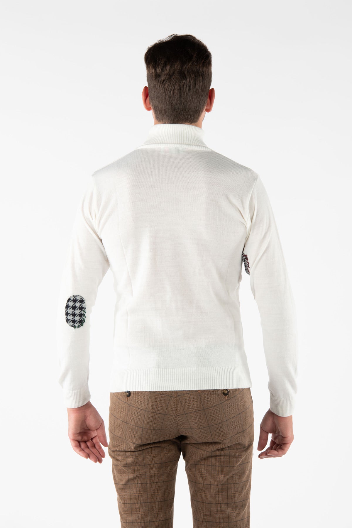 Phoenix Rolákový svetr s kapsou a nášivkami