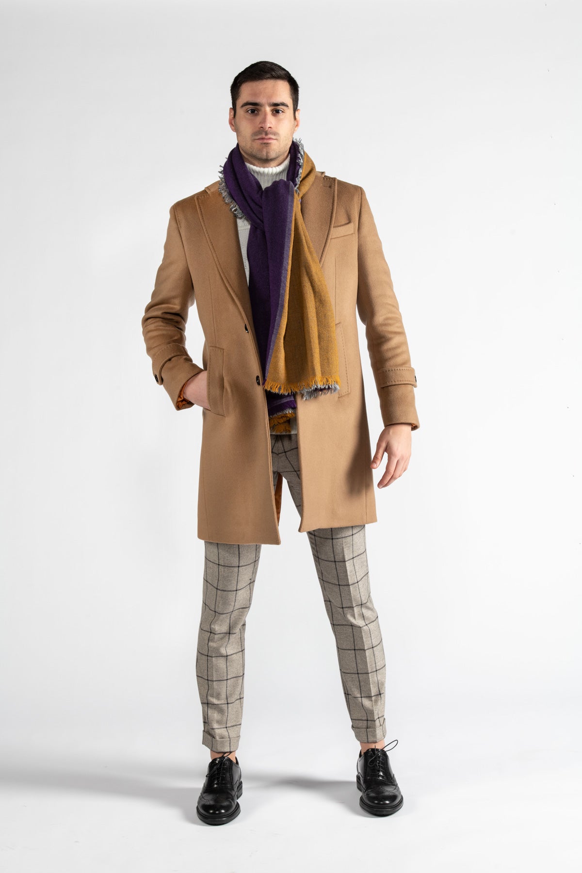 Cashmere and wool coat