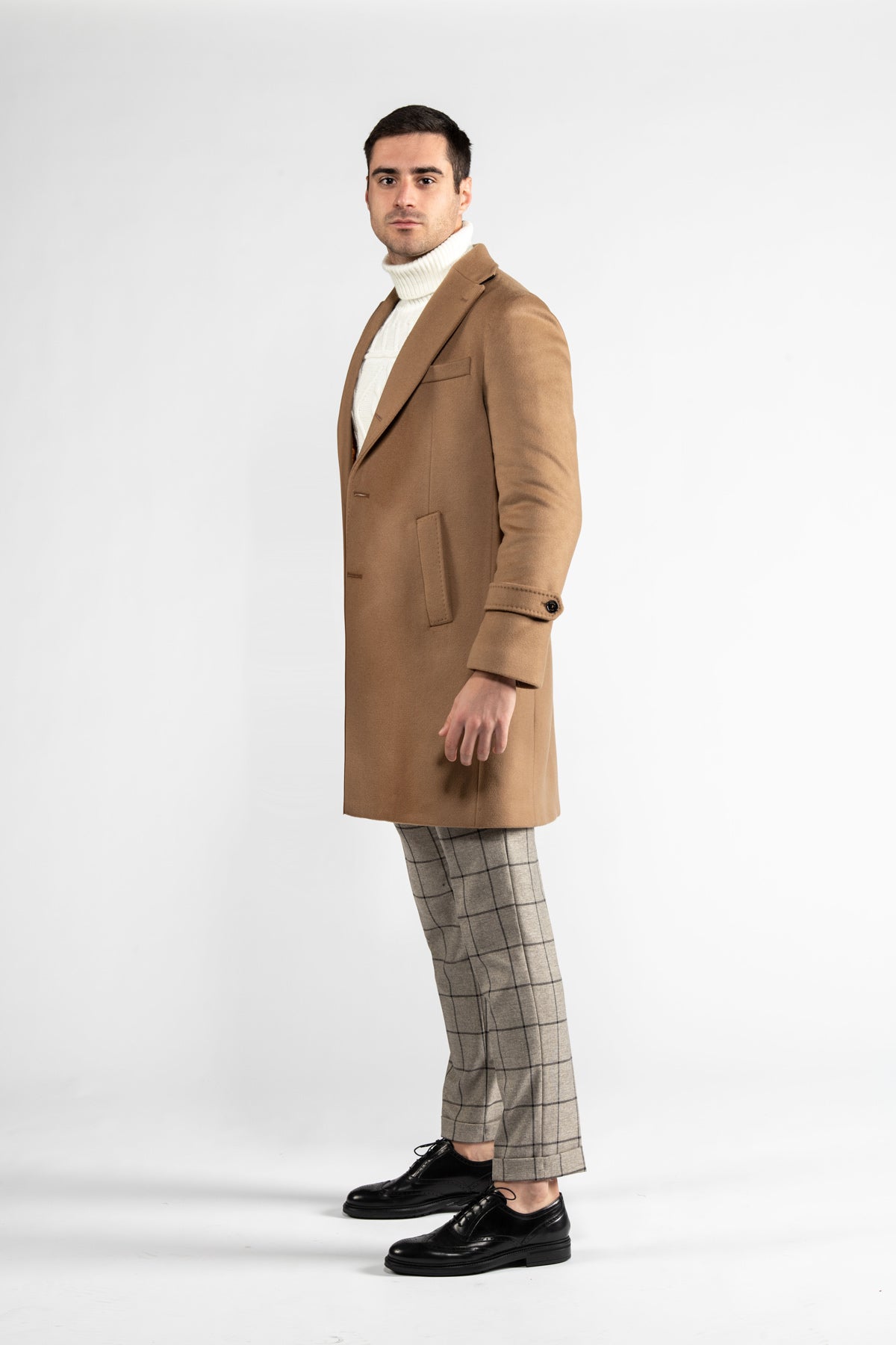Cashmere and wool coat