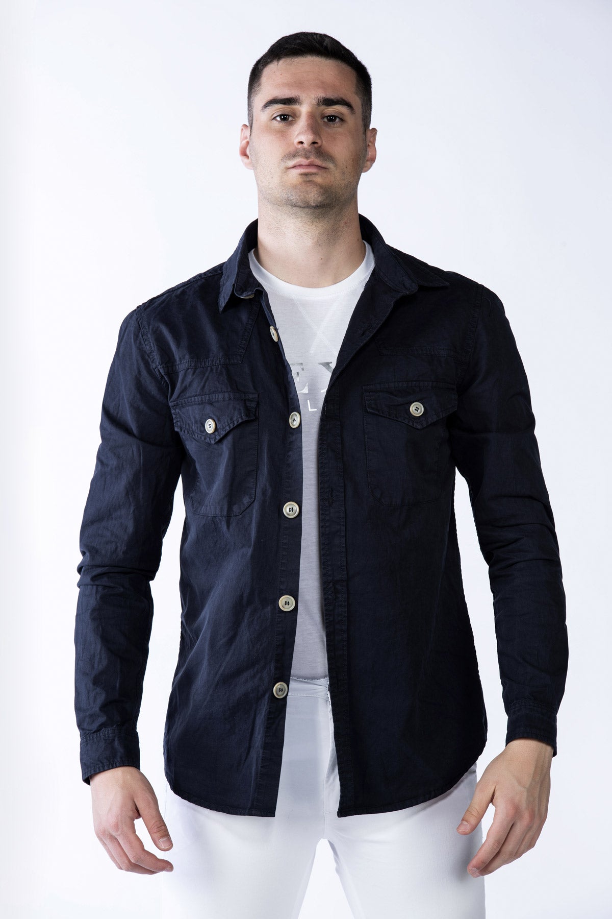 Giacca camicia in tessuto tecnico Greenford