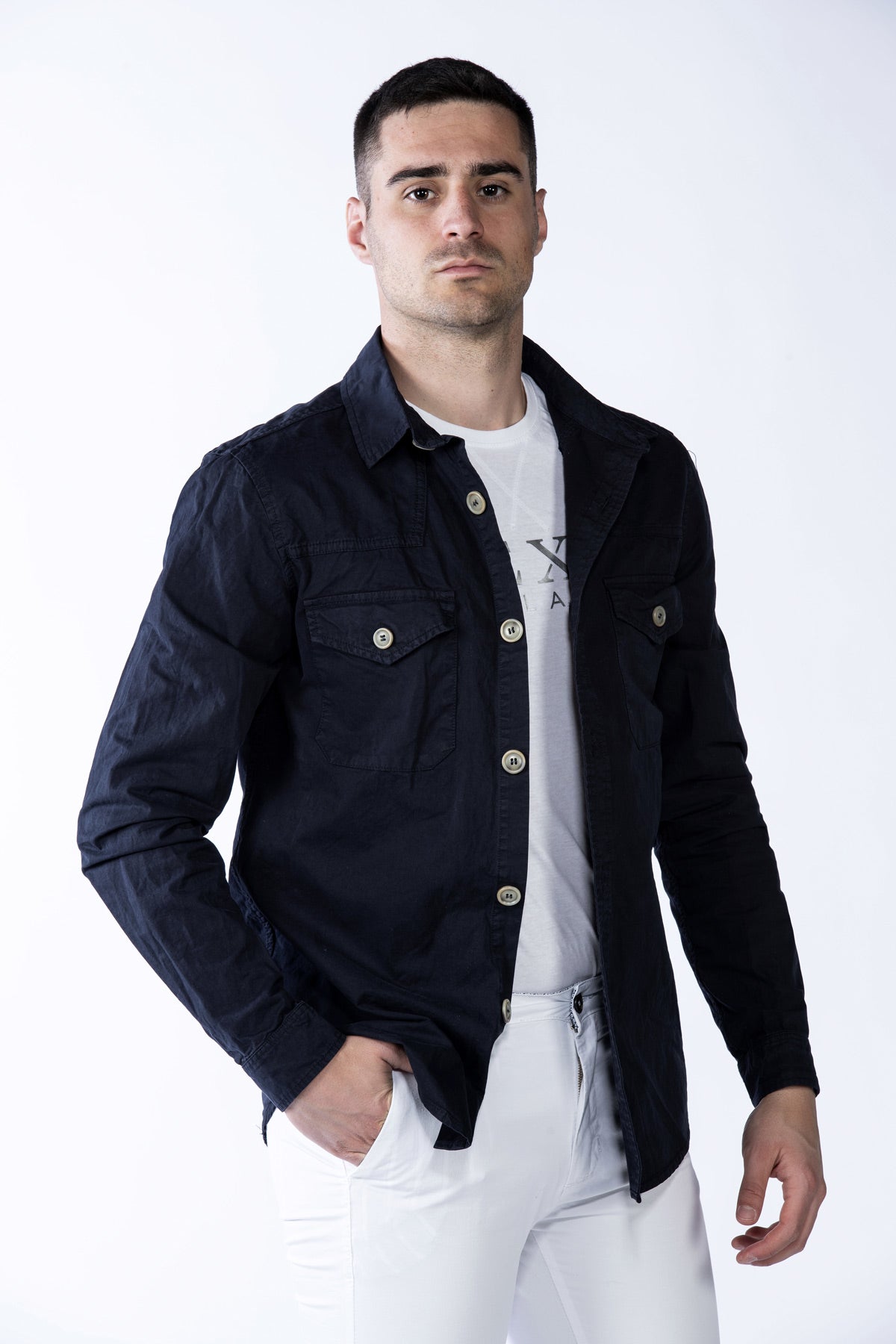 Giacca camicia in tessuto tecnico Greenford