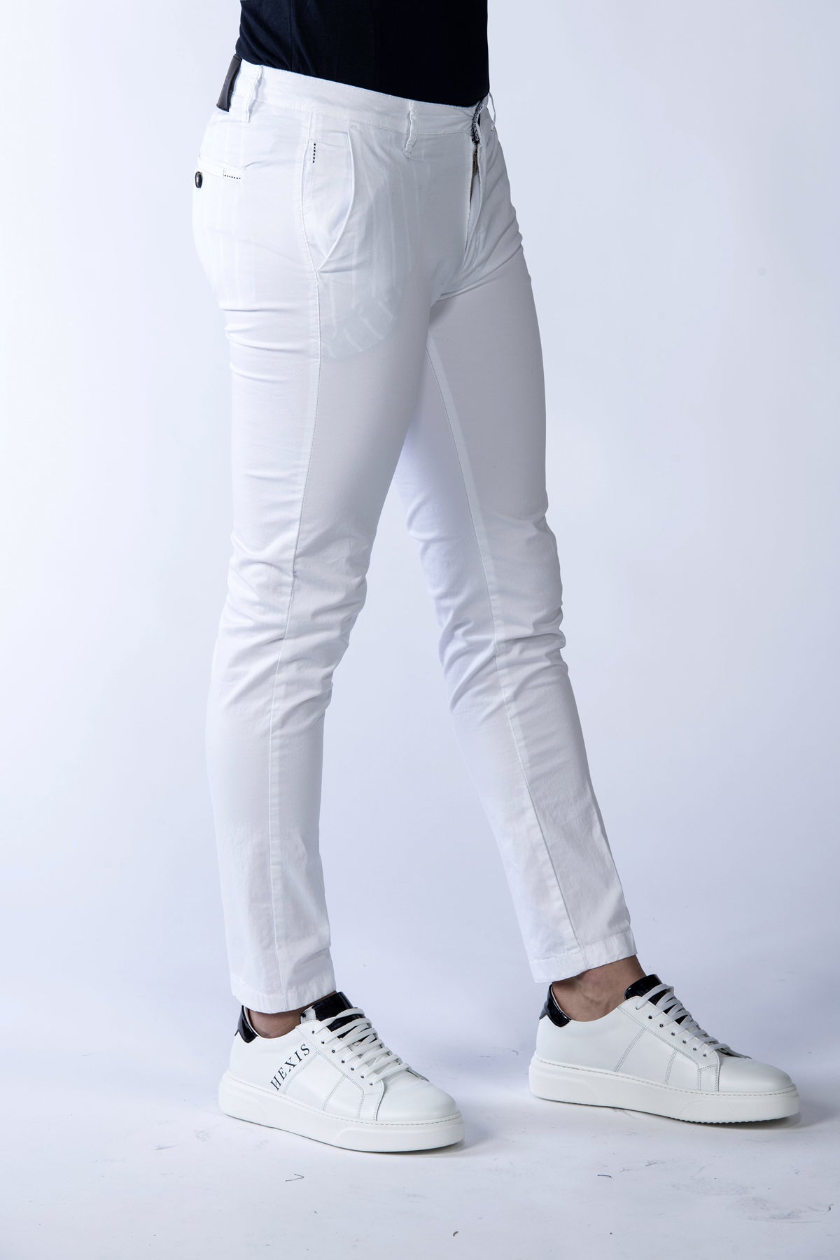 White Bakerloo men's stretch trousers