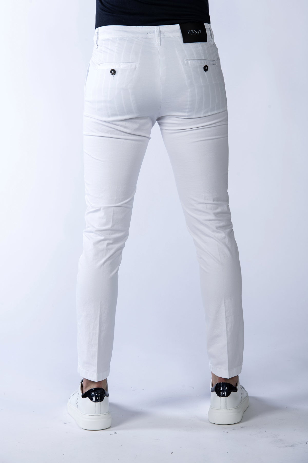 White Bakerloo men's stretch trousers