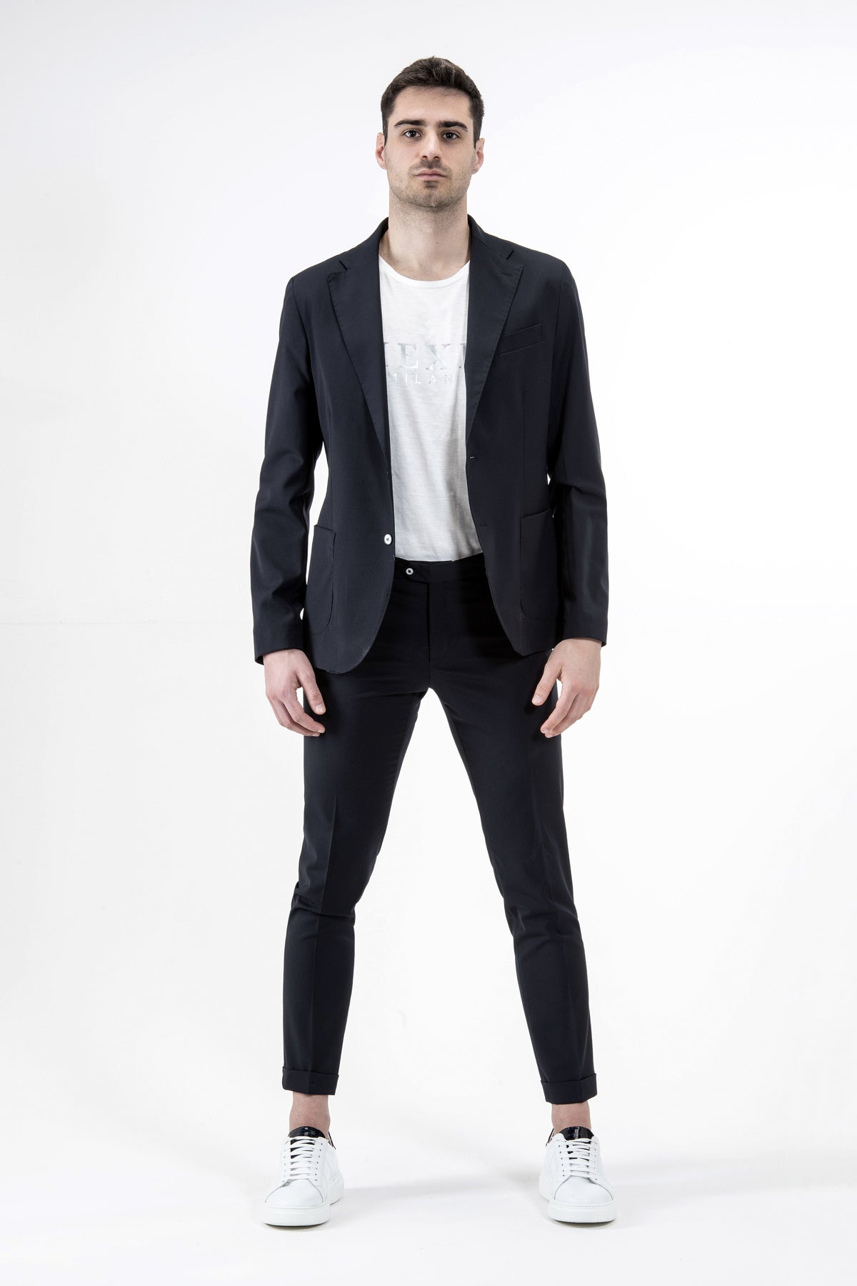 Trench Coat in Padded Stretch Nylon