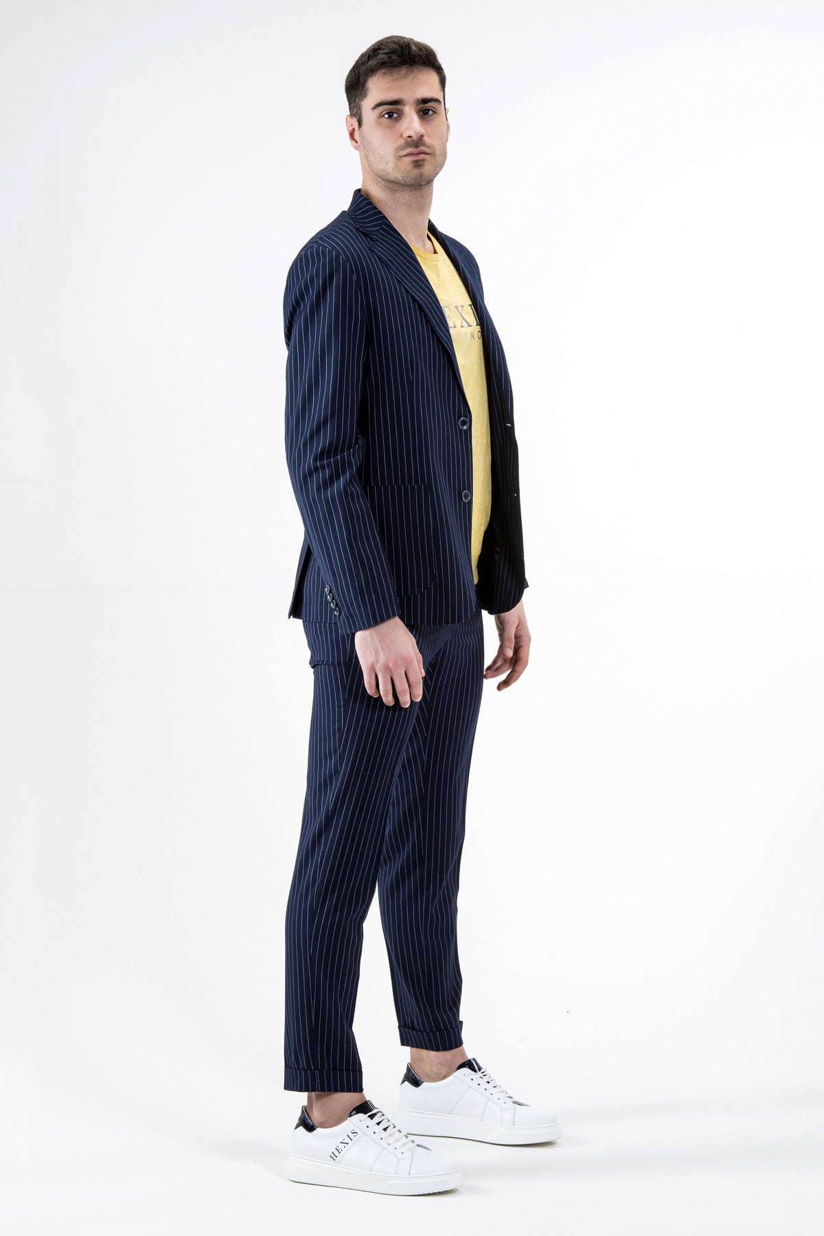 Giacca gessata Highgate