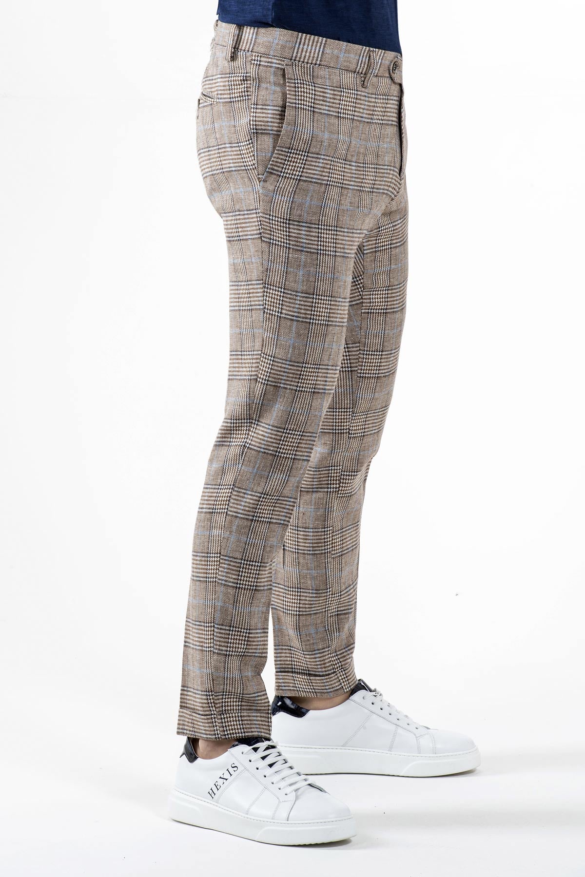 Pantalone Bond Street con motivo tartan