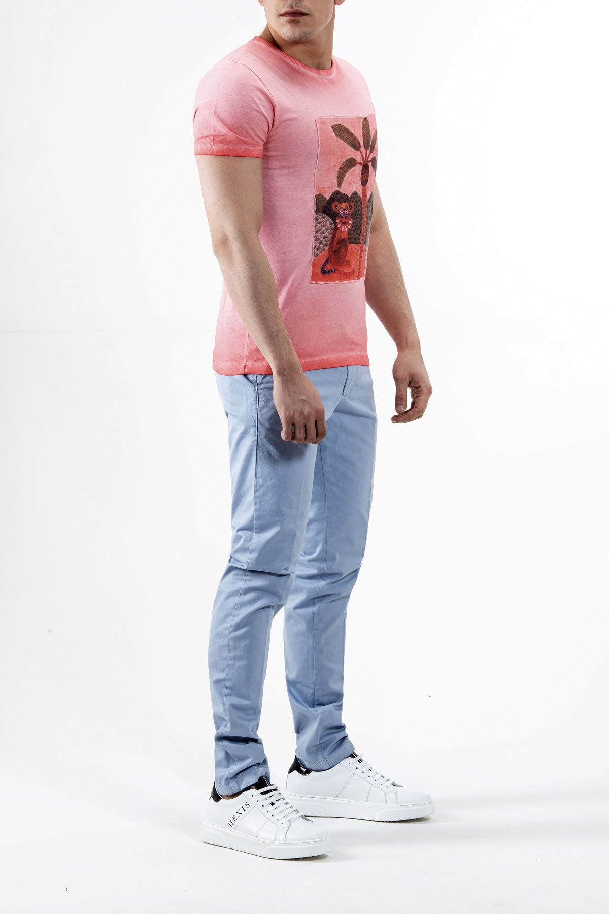 Brixton Chino Trousers in stretch cotton Light Blue