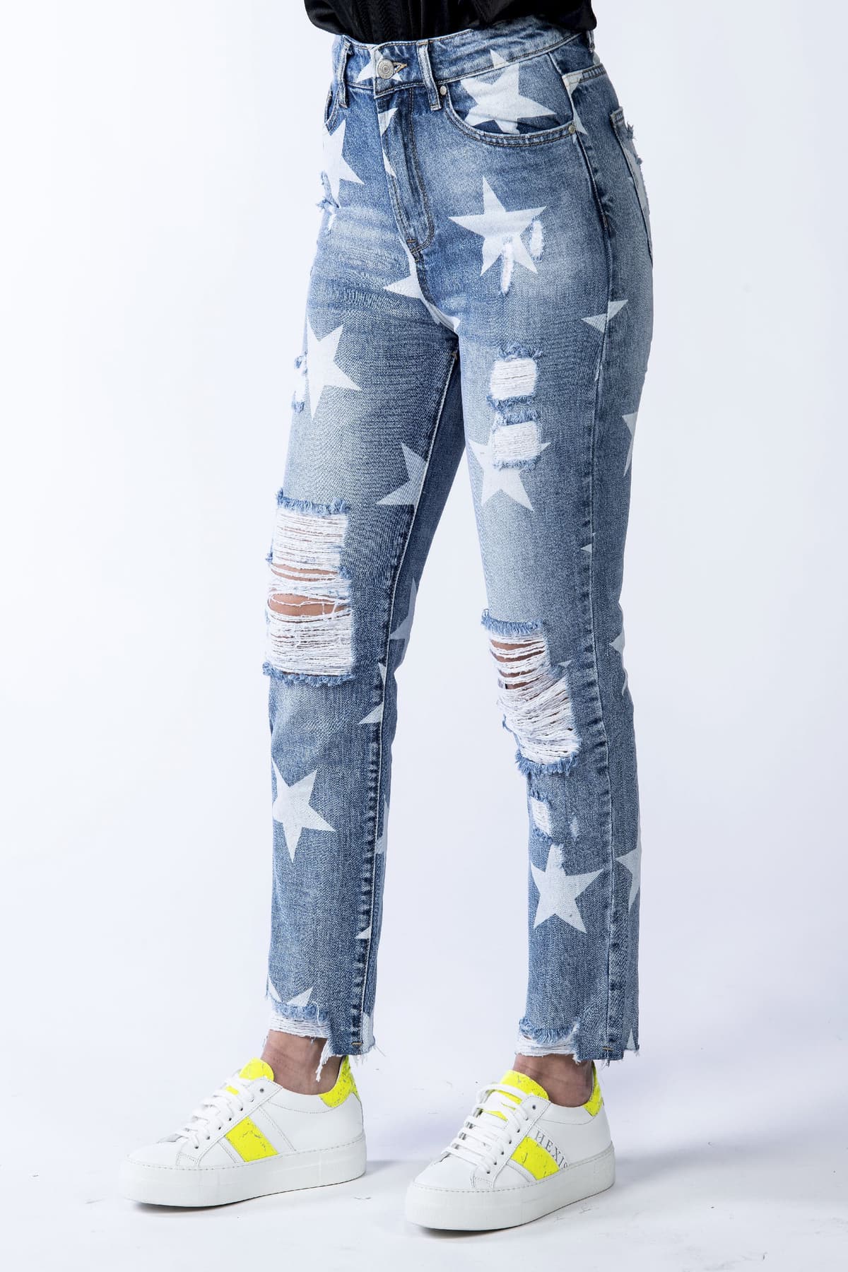 Jeans HEXIS donna sfrangiato