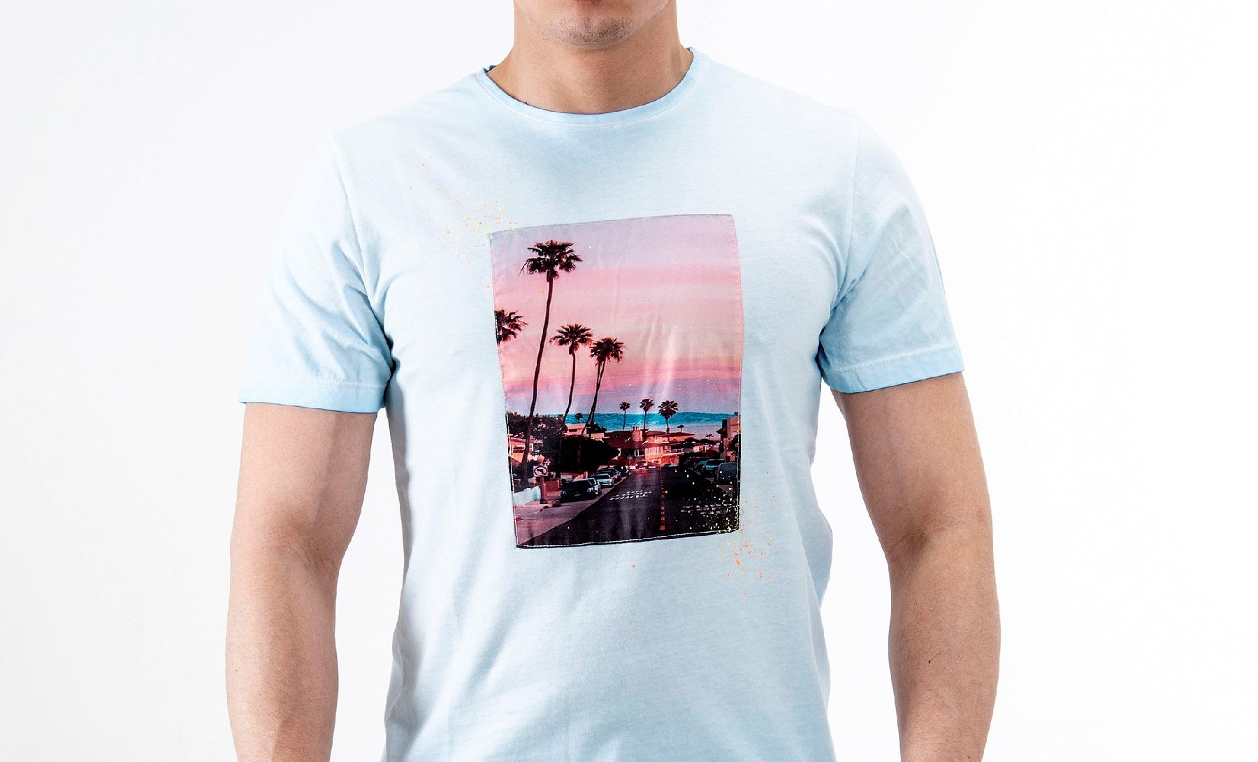 T-Shirt Azzurro Mare