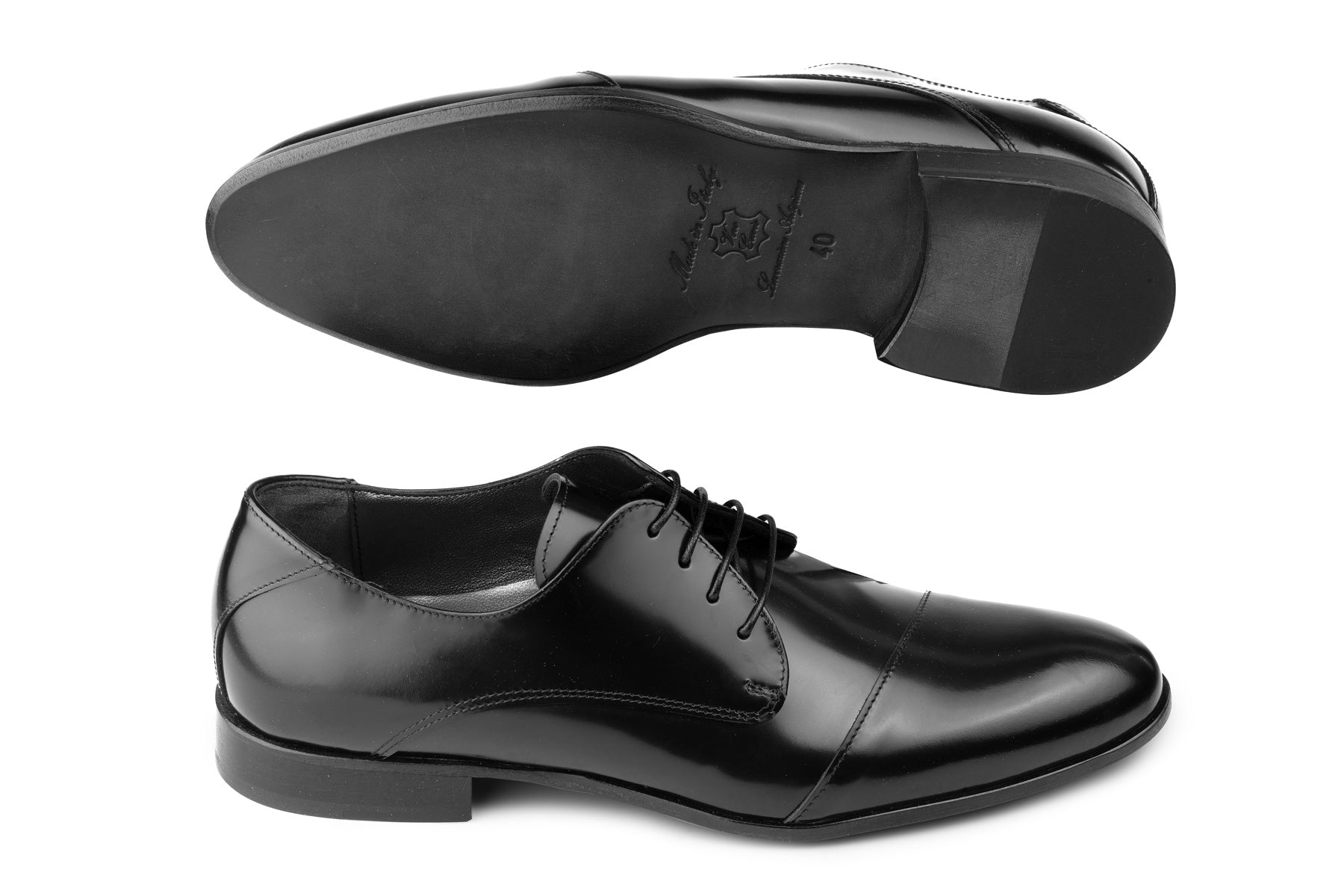 Calzature uomo eleganti per eventi e cerimonia in pelle nera
