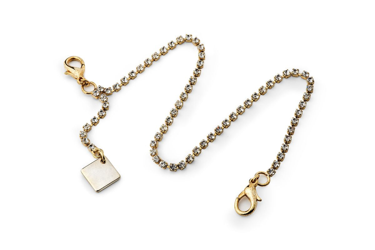 Catena color oro con strass in swarovski