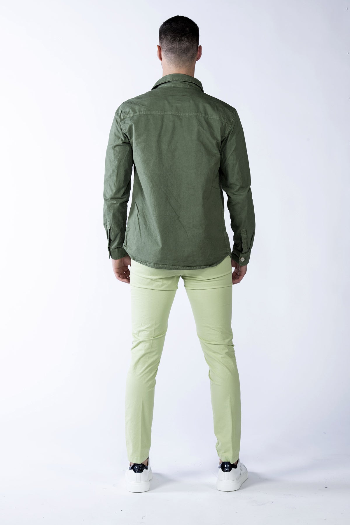 Giacca camicia in tessuto tecnico greenford back