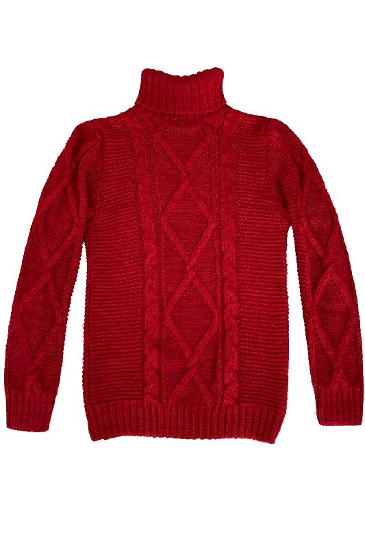 Maglione dolcevita rosso