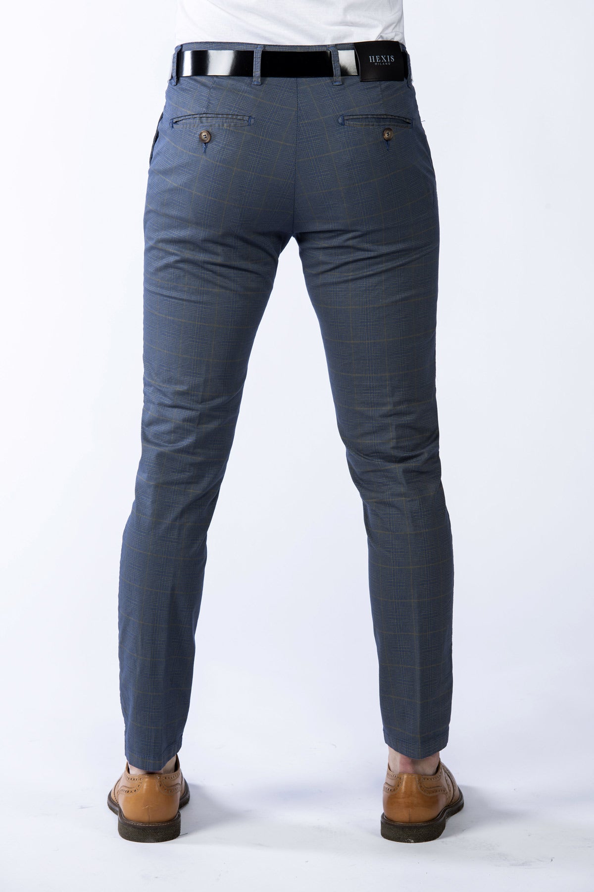 Pantalone a quadri stretch uomo fulham back
