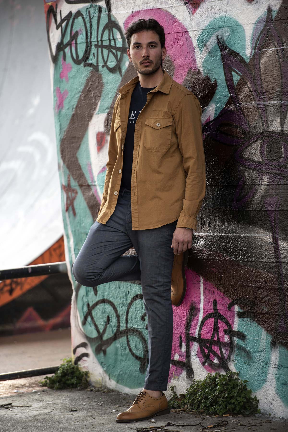 Pantalone a quadri stretch uomo fulham outside left