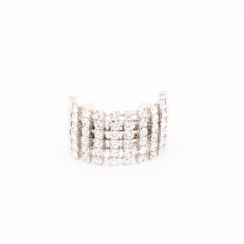 Anello spilla per cravattone sposo in cristalli swarovski