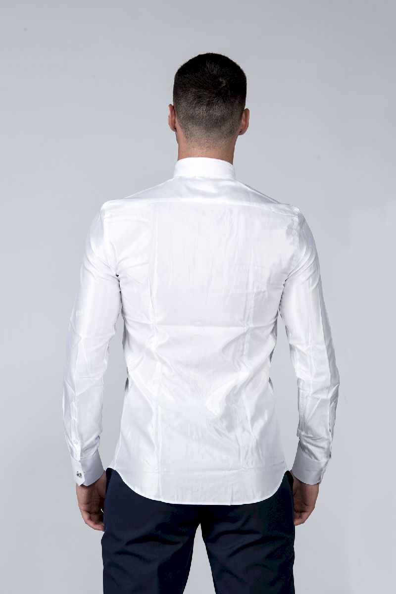 Camicia smoking uomo per cerimonia back