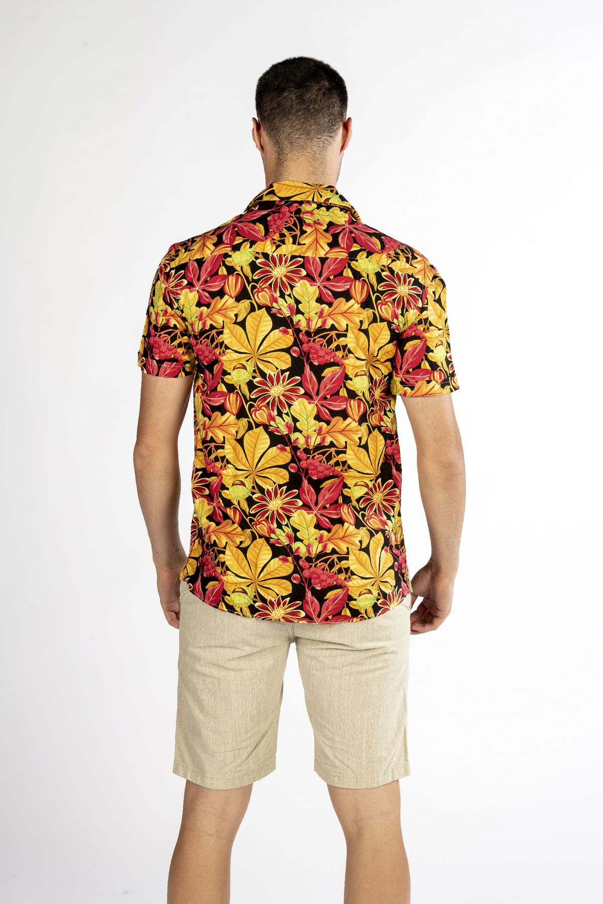 Camicia uomo hawaiana floreale