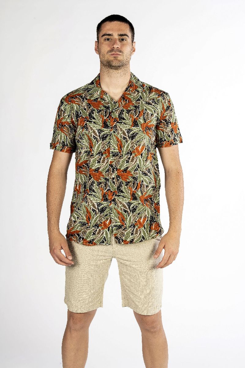 Camicia uomo hawaiana front