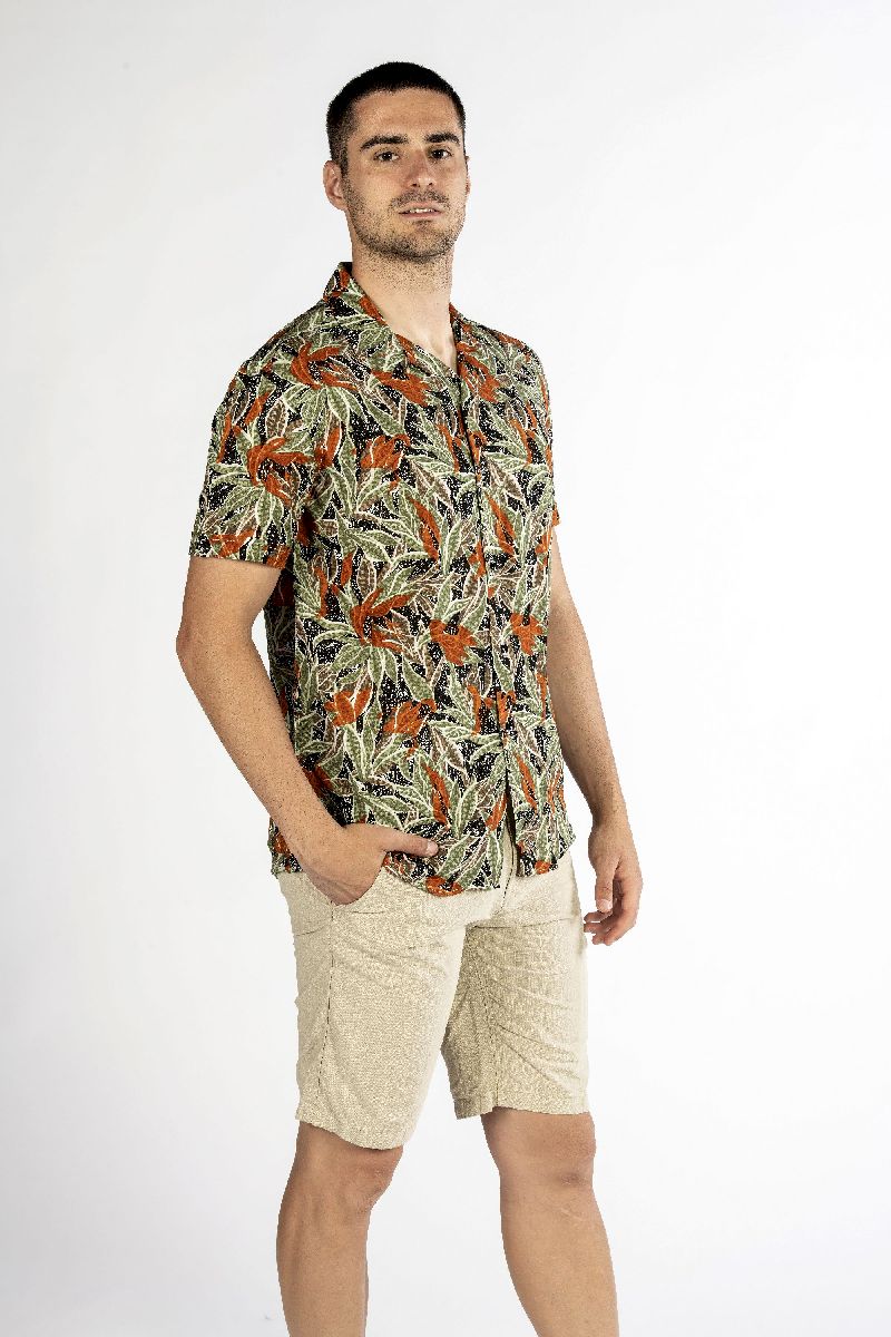 Camicia uomo hawaiana side