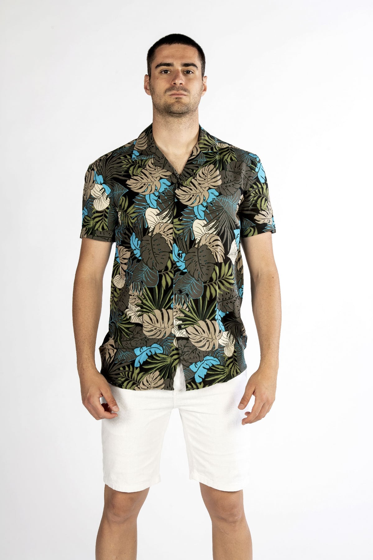 Camicia uomo hawaiana tropicale
