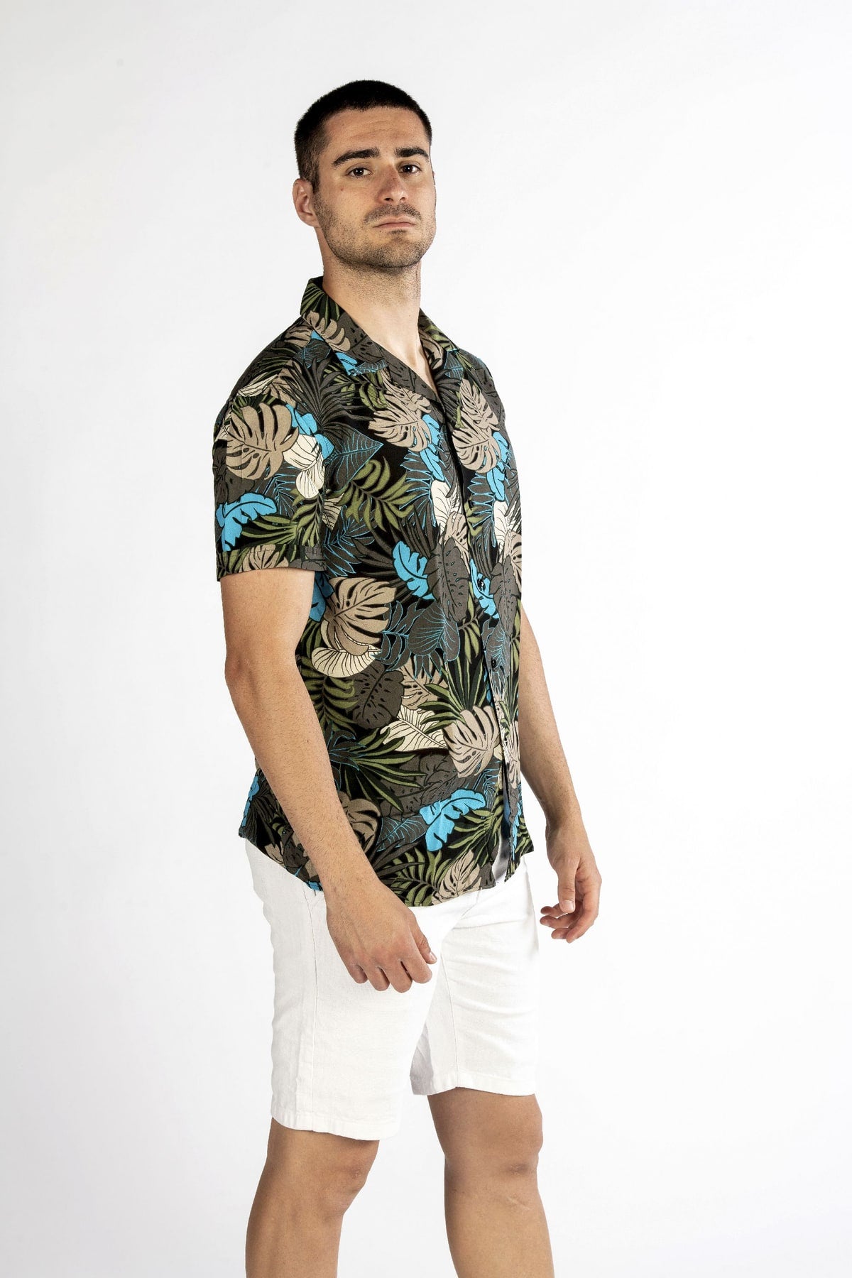 Camicia uomo hawaiana tropicale